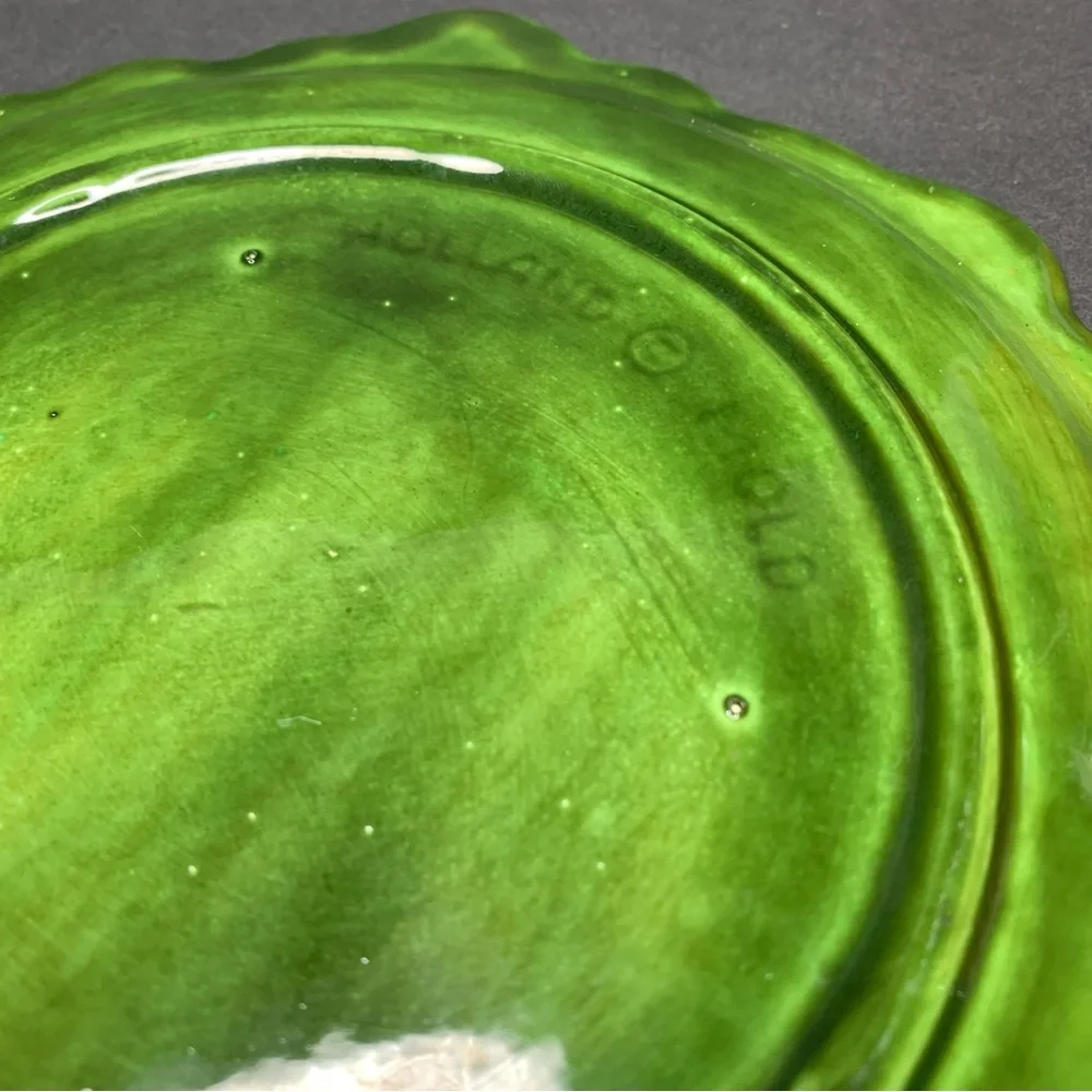Vintage Holland Mold Ceramic Cabbage Plate Dish